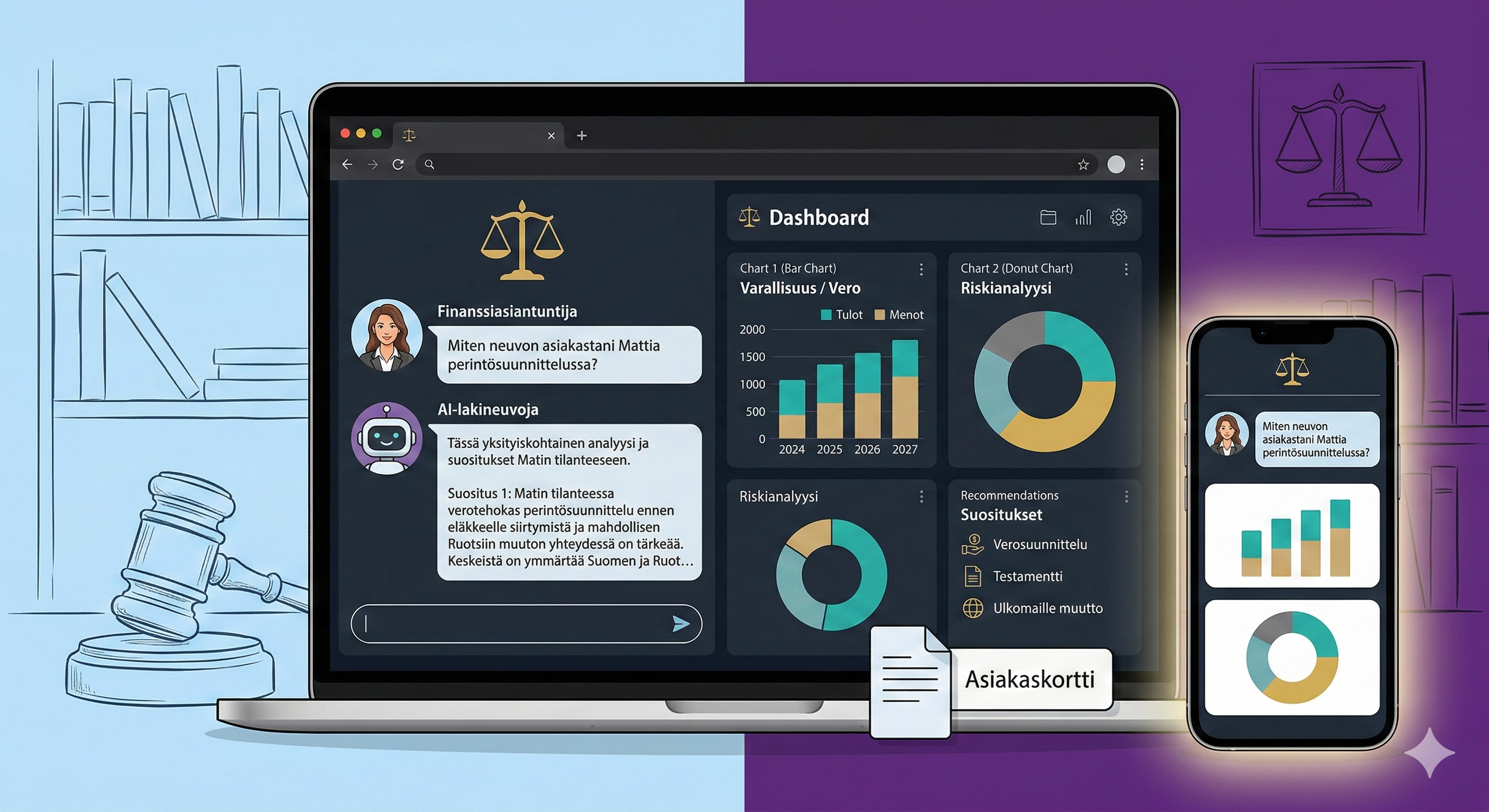 AI Legal Advisor Mockup